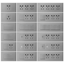 231 bull switch socket household 9 nine hole twelve hole wall socket panel porous 118 type switch socket
