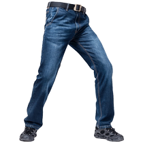 Zone 7 Element Tactical Jeans Spring and Autumn Mens Business Outdoor Classic Casual Straight Denim Work Pants