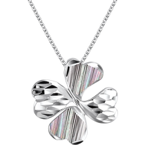 CRD KLetti platinum pendant female pt950 single pendant platinum necklace four-leaf straw white gold pendant pendants