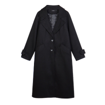 Maternity coat loose Korean style trendy 2024 new style fashionable thickened mid-length autumn and winter outer wear late pregnancy