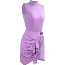 Clearance style childrens Latin dance clothing practice training performance clothing female Internet celebrity sleeveless professional split skirt dance studio