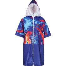 Yingfa swimming bathrobe water-absorbent quick-drying towel clothing mens hooded sun protection cloak can wear hot spring beach warm cloak