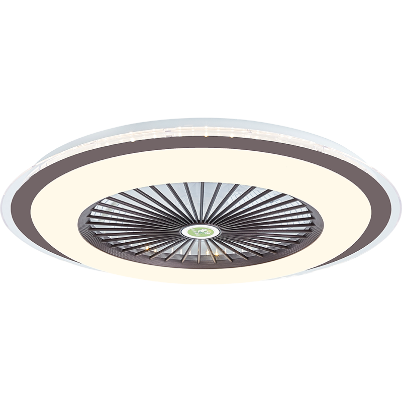 智能吸頂風扇燈 隱形吊扇燈餐廳電風扇燈 家用超薄吸頂式風扇燈