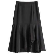 Single bunch large size shirt womens v-neck slightly fat mm chiffon shirt slimming multi-color high waist skirt