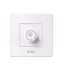 Bull speed switch fan speed regulator stepless 220v ceiling fan electric fan adjustment knob high power light and concealed installation