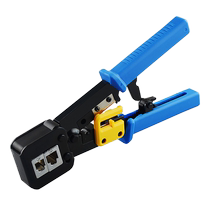Through-hole network cable crystal head rj45 Category 5e 8-core crimping pliers network crystal head Gigabit 6 Category 6 crystal head