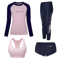 Korean diving suit female split swimsuit slim long-sleeved jellyfish suit sun protection quick-drying surf suit male couple snorkeling suit