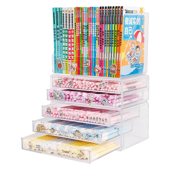 Desk organizing artifact home student storage box