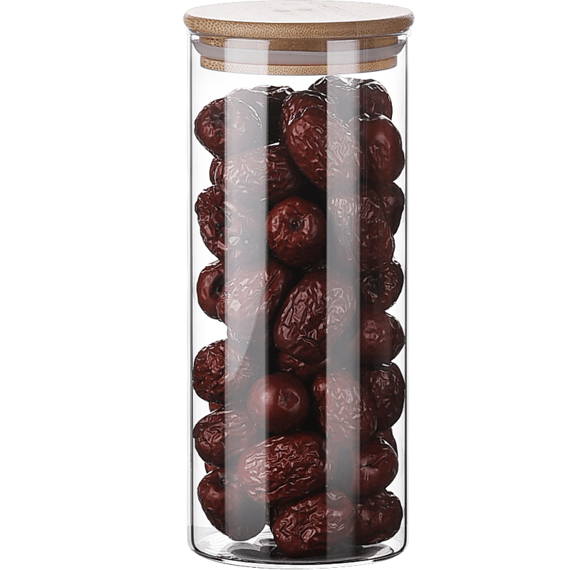 Sealed jar heat-resistant glass