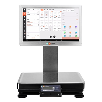 Beauty Group Cashing Machine All-in-one With Scales Cashing Machine Supermarket Convenience Store Fresh And Spicy Hot Cooked Food Shop Seafood Water Fruit Shop Cashing And Weighing All-in-one Catering Fruit And Vegetable Collection of silver computer electronic scale