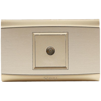 Bull switch socket 118 type brushed gold one-bit TV switch panel wired closed-circuit tv socket TV