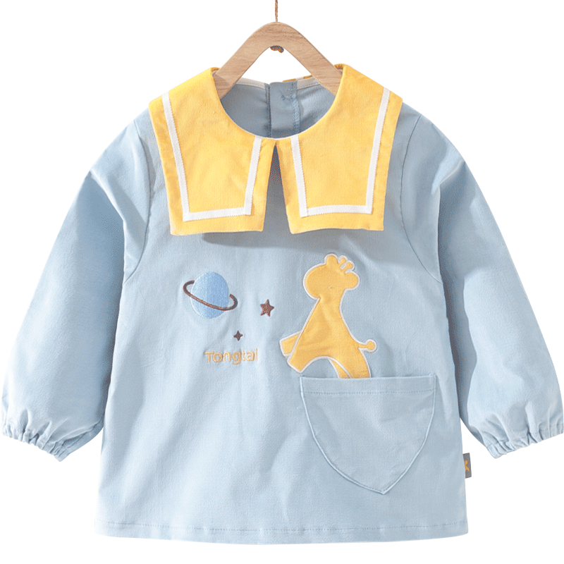 Tongtai new product baby round neck coverall baby bib