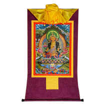 Zangcun Ksitigarbha Bodhisattva pendant thangka hanging painting Western-style gilded painting heart Zen living room decorative painting mural