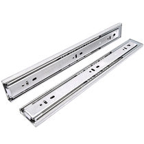 Goode stainless steel damping drawer track buffer hydraulic guide rail three-section silent slide thickened slide rail