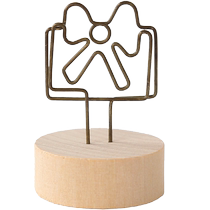 3 packs of creative retro wood color note message holders photo photo small wooden clip ins style Japanese style desktop note holder vertical cute business card holder ornaments card display small stand table