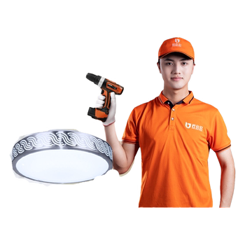 Jiangduoduo lighting installation service is available in the same city. simple ceiling lamp installation and disassembly, with technicians visiting nationwide starting from 50 yuan.