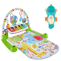 Fisher-Price Deluxe Piano Piano Fitness Equipment Soothing Sleeping Seahorse Best Soothing Combination Baby Toy Set