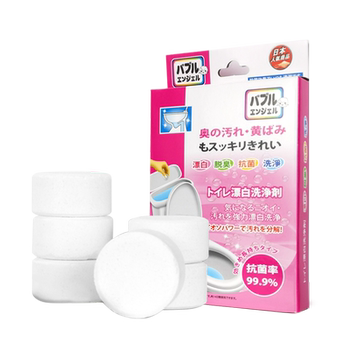 Effervescent tablet decontamination, sterilization and descaling cleaning block