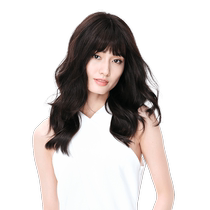 Rebecca wig womens medium-length shawl wavy hair piece all real hair all hand-woven realistic and natural replacement hair piece