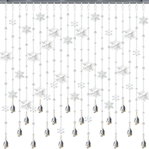 Light extravagant crystal hanging door curtain partition living room Xuanguan gangway Everest toilet toilet toilet bedroom window curtain finished product
