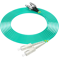 烽火（FiberHome）万兆多模光纤跳线3 5 10 20 30m50米OM3双芯电信级低烟无卤sc-lc方头跳纤fc圆口尾纤