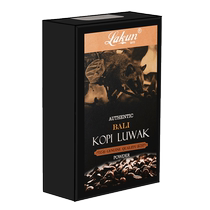 Индонезийская импортная кошка Pop Coffee Plast LAKUN Bali сейчас шлифовальные руки на мускус кофе 100 грамм подарочного ящика платье