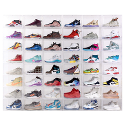 Aj Shoe Box Storage Box Transparent Anti-Oxidation Shoe Storage Organizer Plastic Basketball Shoe Cabinet Space-Saving Storage Box