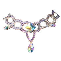 Modern dance necklace collar dance competition performance diamond necklace ballroom dance accessories waltz ballroom dance neck flower