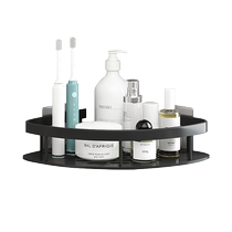 Punch-free toilet bathroom triangle shelf wall-mounted toilet bathroom bath sink wall storage