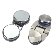 Glass door hinge frameless 180 degree flat opening catering cooked food small window hinge display cabinet glass window small hinge