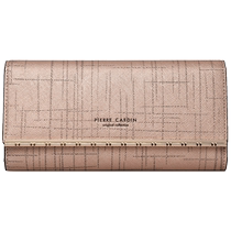 Pierre Cardin Womens Wallet 2024 New Genuine Leather Popular Long Handbag Brand Fashion Cowboy Card Bag