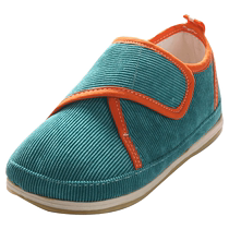 Neilian Sheng Childrens Shoes Glued Corduroy Machine Bottom Velcro Cloth Shoes Baby Comfortable Light Cloth Shoes 5331C