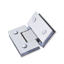 135 degree glass bathroom clip 304 stainless steel glass door hinge shower room mirror bright folding hinge door clip