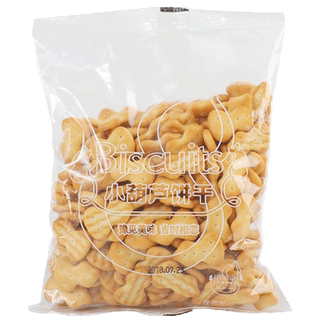 雪花酥饼干原材料小奇福纽扣饼干烘焙专用牛轧糖棉花糖小圆饼干