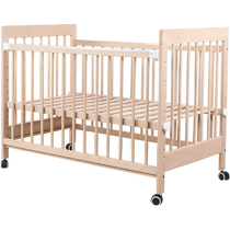 Crib pine crib multi-functional bb baby bed solid wood paint-free newborn children spliced ​​beech large bed