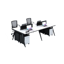 Saiguan staff desk simple modern desk and chair combination computer 4 four-person screen work 6-station furniture