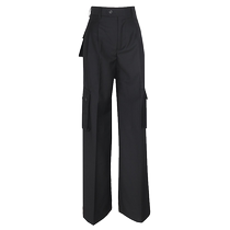 Danbaolo Latin dance pocket pants adult dance pants mens and womens modern dance pants ballroom dance costumes long pants dance costumes