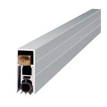 Hotel door bottom automatic lifting seal aluminum alloy concealed slotted soundproof dustproof and windproof hotel wooden door gap