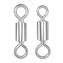 Innovative titanium alloy eight-word ring fishing primary-secondary ring Bulk sub-wire anti-tangle connector high-speed competitive 8-word swivel