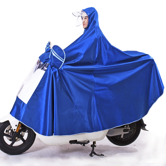 Extra thickened electric vehicle raincoat for men and women to prevent heavy rain