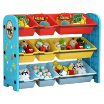 Jouet pour enfants contenant des étagères pour bébés Plate-forme de la tablette Toy Plateau multicouches Contenant une grande capacité du Cabinet