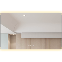 British smart anti-fog bathroom mirror touch screen bathroom mirror wall-mounted LED light mirror with Bluetooth makeup mirror