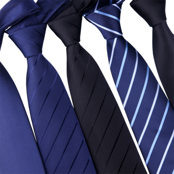 Tie men's and women's business formal wear black red blue zipper