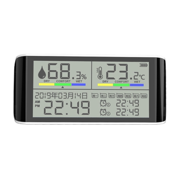 Yisheng temperature and humidity meter multi-function electronic desktop
