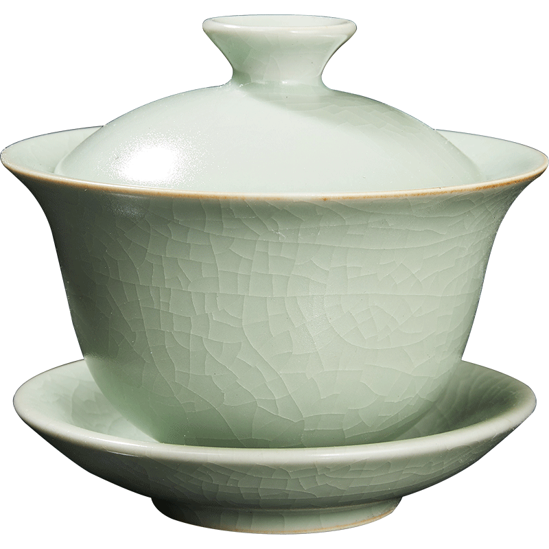 中国宋代青瓷盖碗，茶器。 中国宋代青瓷盖碗，茶器。 中国宋代青瓷盖碗