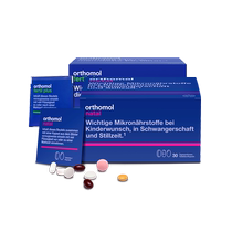 Orthomol mens and womens pregnancy preparation multivitamin German folic acid tablets pre-pregnancy conditioning nutrition set