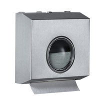 304 stainless steel toilet paper box public bathroom waterproof hand towel box hotel wall-mounted large tray paper towel holder