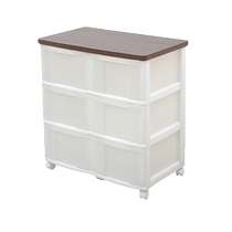 iris living room storage cabinet double row drawer plastic simple storage cabinet multi-functional bedroom chest of drawers