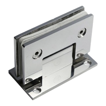Huitailong 304 stainless steel bathroom clip shower room glass door hinge frameless door clip 90 degree 180 degree hinge