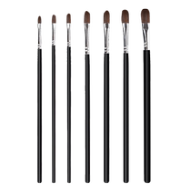 Malinilon gouache brush set black rod wine beginner 6-piece red duck tongue-shaped brush professional acrylic oil painting watercolor pen art student painting material brush G1636